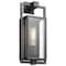 Nuvo Exhibit 1-Lgt Small Wall Lantern - Matte Black / Clear Beveled Glass 60/7543 - alternate 2
